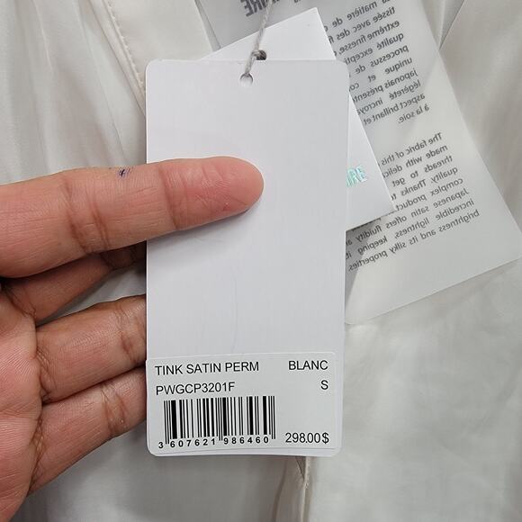 ZADIG & VOLTAIRE TINK SATIN PERM BLOUSE, SIZE S, NWT - Picture 6 of 9